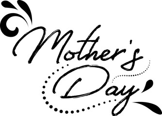 Happy Mother's Day wishes with heart. Mother day calligraphy, 
