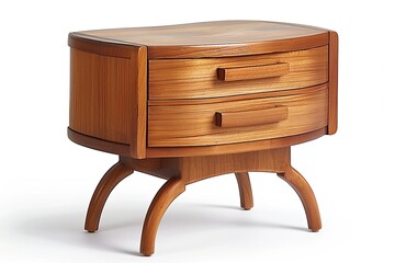 Retro Nightstand Isolated on white