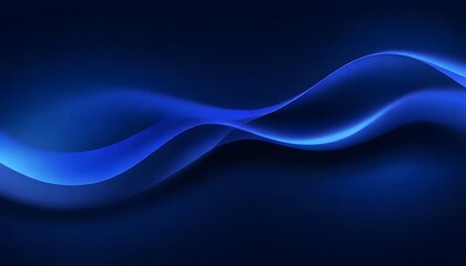 Abstract dark blue smooth liquid waves futuristic web banner design. Blurred fluid wavy background