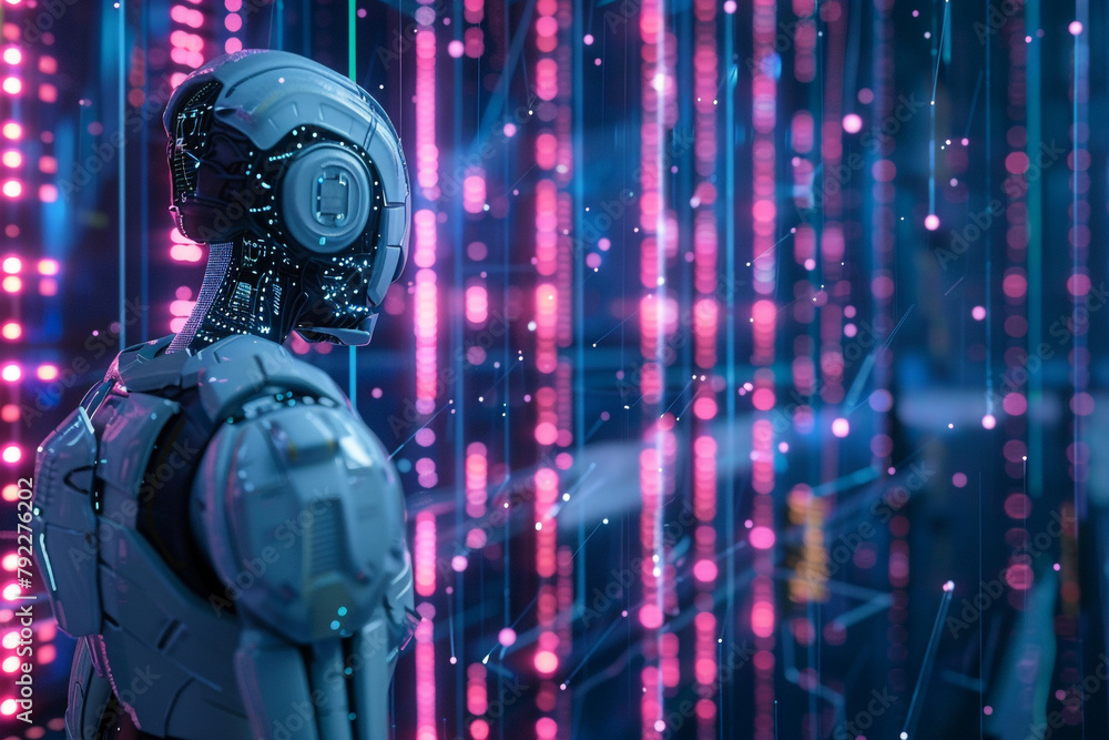 Poster a visual representation of the concept of ai mitigation