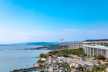 Pingtan Island, Fuzhou City, Fujian Province-Seascape under a clear blue sky