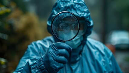 Analyzing Evidence: A Detective's Journey in Solving Mysteries, Fighting Crime, and Seeking Justice. Concept Crime Scene Investigation, Forensic Science, Criminal Profiling, Evidence Collection