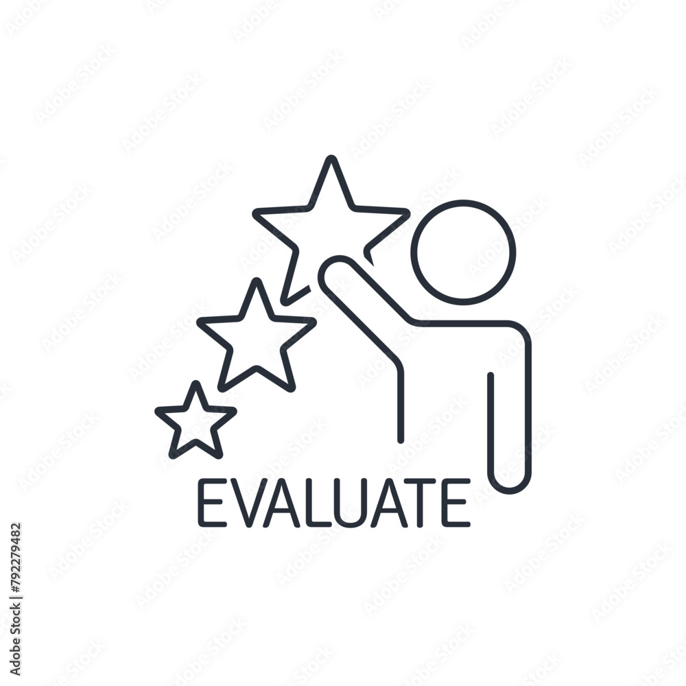 Aufkleber rating stars for best excellent services rating for satisfaction. review, evaluate for quality custo