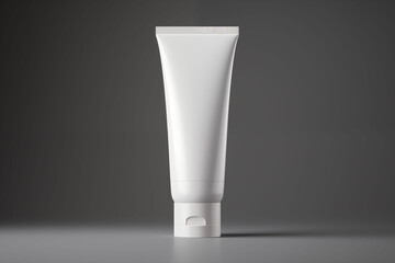 Isolated white background showcases cosmetic tubes mockup in clean packaging, likely containing cream or toothpaste