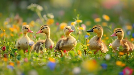 duck and ducklings