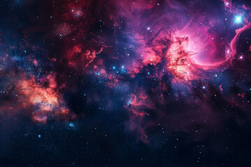 Celestial scene with colorful and deep space elements, portraying the artistic side of astronomy