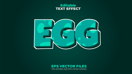 Text Effect Editable Vector EPS