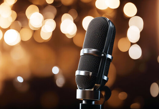 'microphone radio professional studio sound speech chrome record music earphones old technology equipment karaoke retro audio classic musical vintage background voice silver mic'
