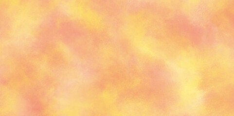  Abstract bright and shinny lovely soft color watercolor background, Old paper texture with stains and scratches,  Aquarelle paint paper textured canvas element for text yellow orange design.	