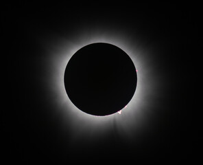 Total Solar Eclipse Photographed in Marlin, Texas, on April 8, 2024