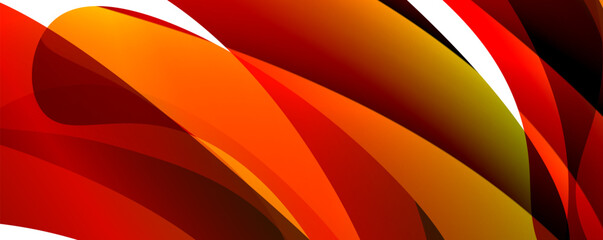 A red and orange swirl on a white background resembling a petal of an amber plant. The vibrant colors evoke automotive lighting and tire design with shades of orange and hints of rim detailing