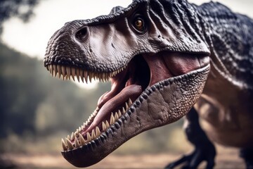 'tyrannosaurus bite dinosaur three-dimensional attacking big carnivore claw cretaceous dangerous...