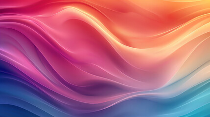 Colorful background with rainbow colors and smooth curves, gradient background