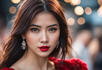 A Portrait Of Breathtakingly Gorgeous, Exotic, Beautiful Woman.
