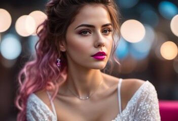 A Portrait Of Breathtakingly Gorgeous, Exotic, Beautiful Woman.
