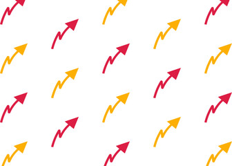 ポップな矢印の背景