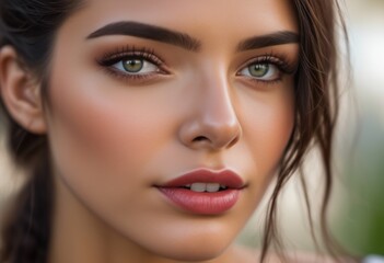 A Portrait Of Breathtakingly Gorgeous, Exotic, Beautiful Woman.
