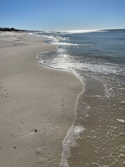 footprints on the beach