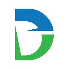Attractive letter d logo illustration