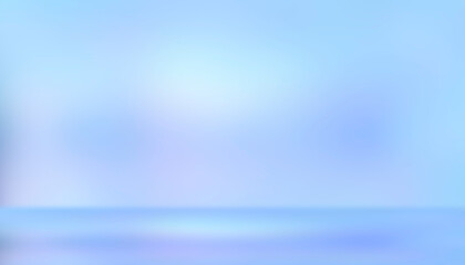 Light blue pastel blurred studio background for product display