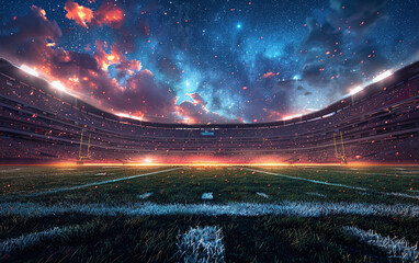 stadium night sky and stars