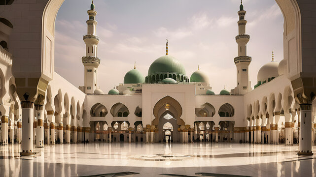 Beautiful Masjid Al Nabawi, Madinah Munawwarah, Madinah Masjid -Saudi Arabia, Holy Mosque
