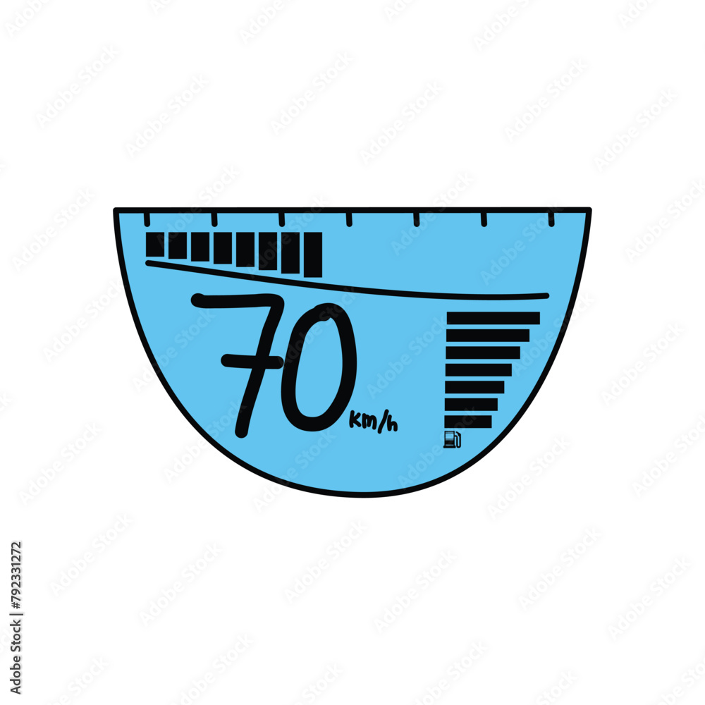 Poster single illustration template of speed meter to check internet speed. suitable to be used as a design