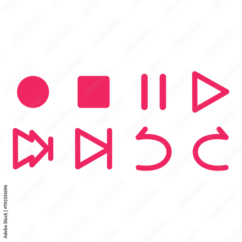 Poster media player icon. flat design style eps 10 vector illustration. resources graphic element design. v