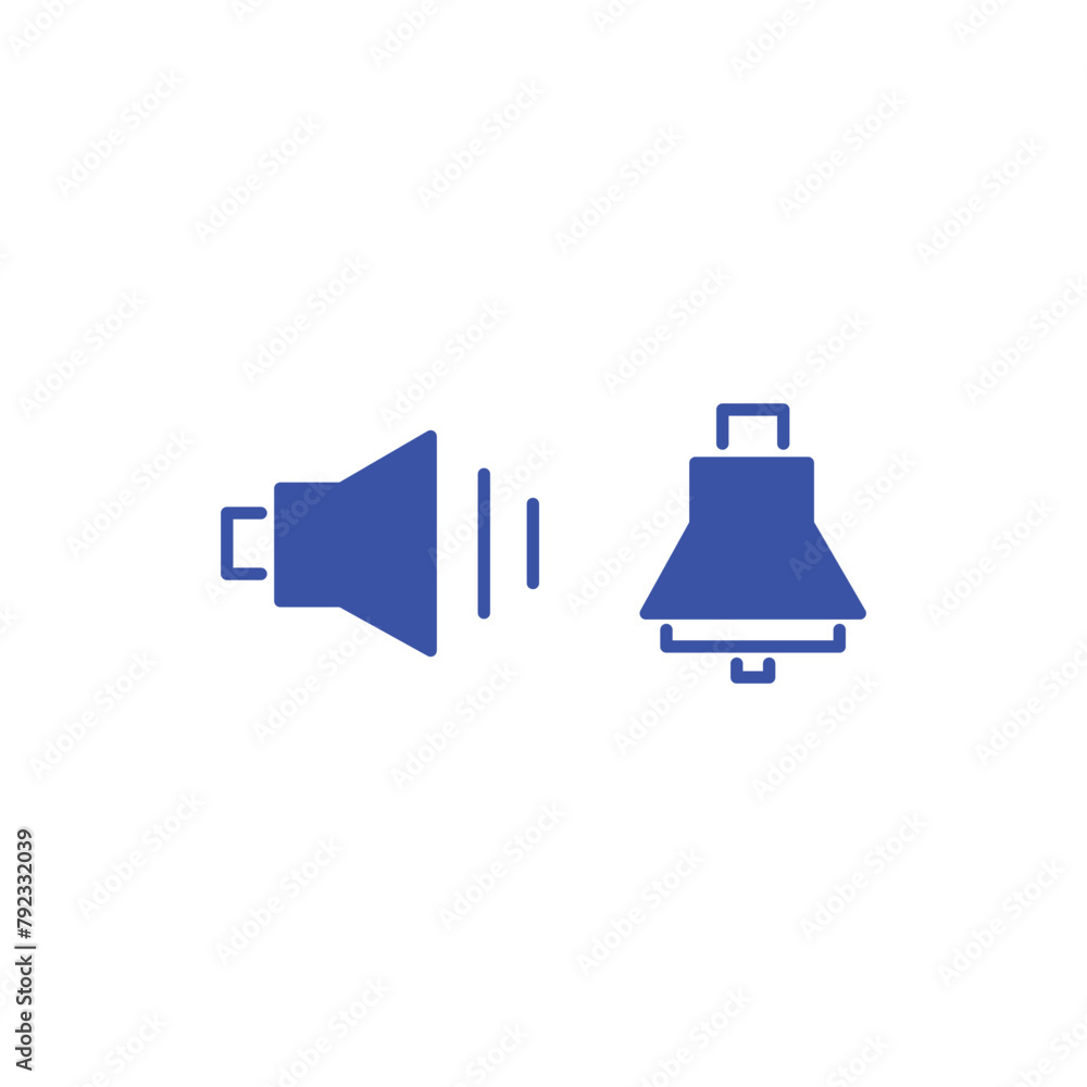 Poster notification icon. bell, alarm, notification symbol. ui ux gui design element. resources graphic ele