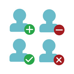 Avatar profile picture icon on blue  background. Flat design style. resources graphic element design. Contact icon for ui  button application. user interface icon element Design 