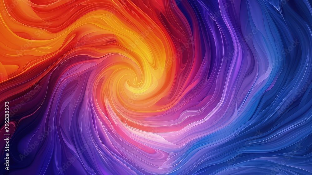 Poster abstract colorful background with waves