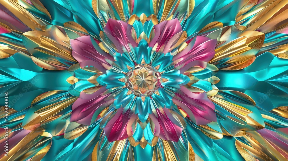 Poster paint splashes come together to form a captivating abstract composition that is as unique as it is b