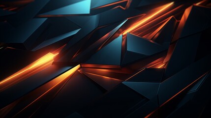 Close-up of a dark 3D prism, minimalist tech texture, enhanced depth