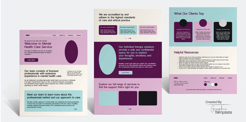 Healthcare Landing page UI Design One page website design Website Design 