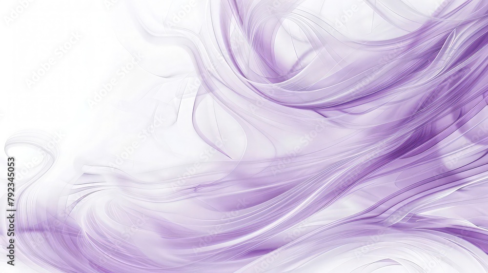 Poster shades of lavender mingle and merge in a dance of transparency, as waves of color sweep across the c