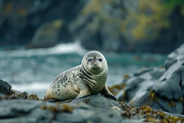 Baby Seal in A Wild