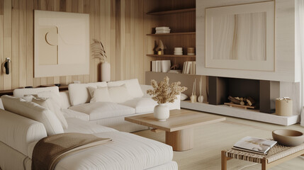 3D Render Living Room
