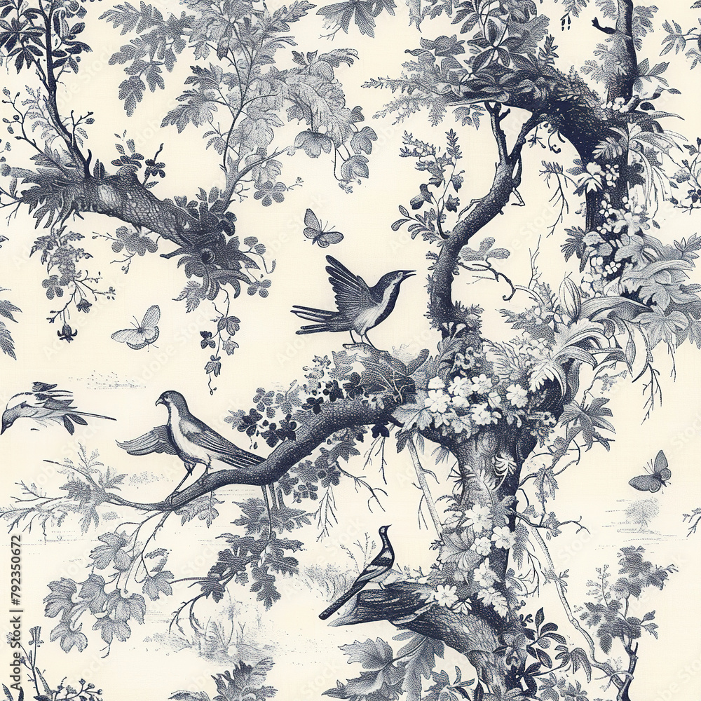 Poster toile seamless patterns background