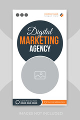 Corporate business social media story design template