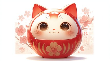 可愛い猫のダルマ3