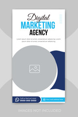 Corporate business social media story design template