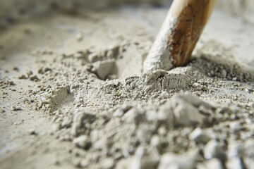 Mix sand with cement powder - obrazy, fototapety, plakaty