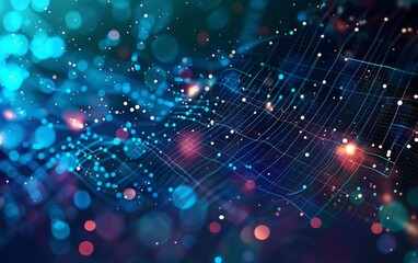 Digital background for tech, AI, data 