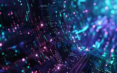 Fototapeta premium Digital background for tech, AI, data