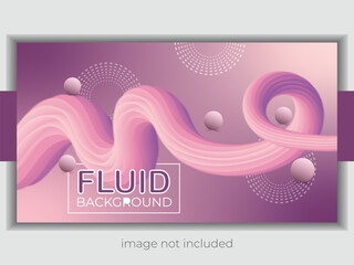 Creative poster design with 3d flow shape. 