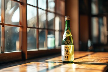 Photo of Japanese sake bottle