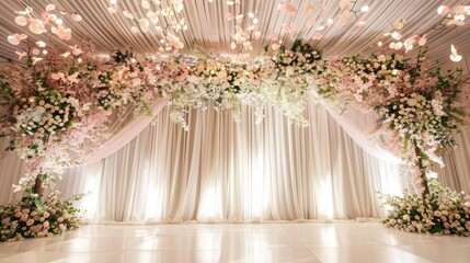 Fototapeta na wymiar designs Wedding Backdrop simple minimalist luxury