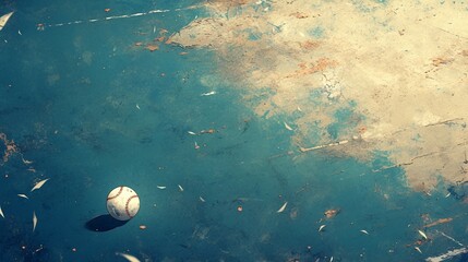 Obraz na płótnie Canvas 野球場にある硬式ボール3