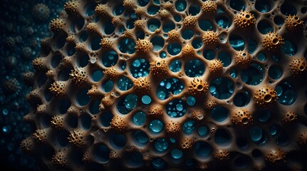 Dreamlike abstraction delving into the mysterious phenomenon of Trypophobia.generative.ai