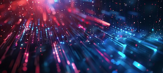 Fototapeta premium Digital background for tech, AI, data